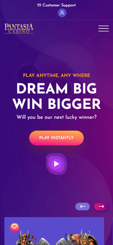 Pantasia Casino Mobile screenshot